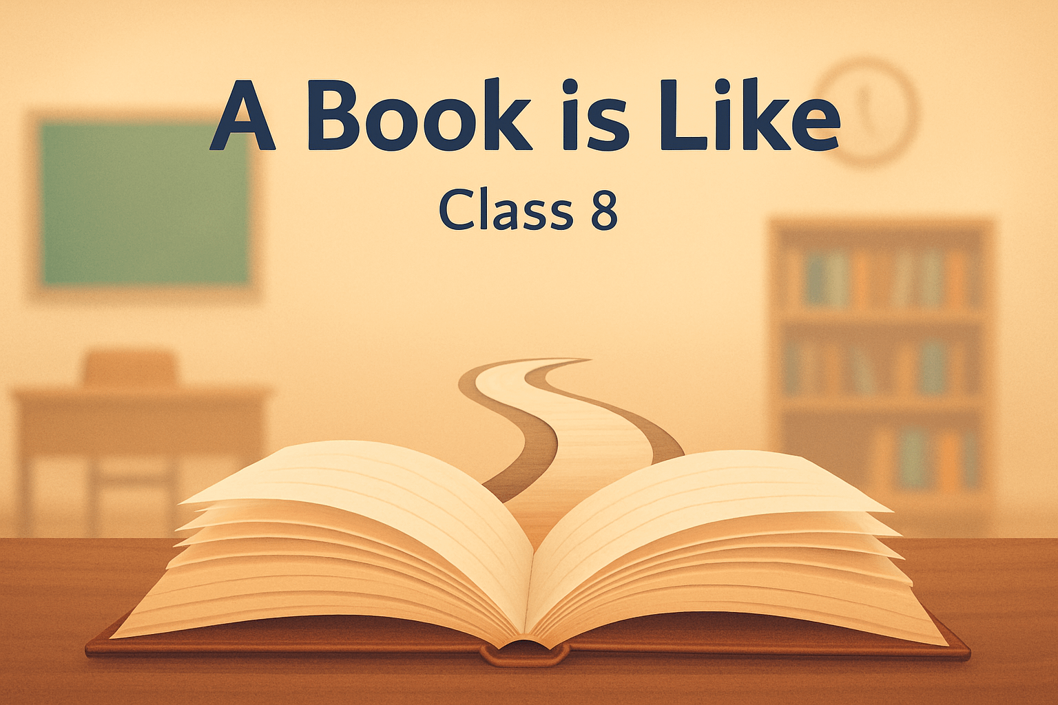 “A Book is Like – Class 8 poem study guide with Q&A and rhyming words”